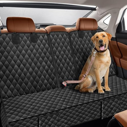 Dog Car Seat Cover for Back Seat Compatible with Rivian R1T R1S Accessories 2022-2025 2026, Waterproof Non-Slip Pet Bench Rear Seat Covers for Large SUV & Large Truck