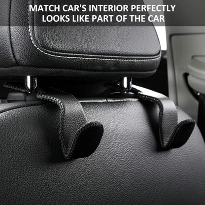Car Purse Hook, Back Seat Headrest Genuine Leather Hangers Durable Vehicle Organizer Accessory for Hanging Grocery Bags, 2 Pack, Beige - color: Style A - Beige 2 Pack