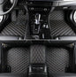 Custom Leather Car Mats, Vehicle-Specific Fit All-Weather Floor Mats, 100% Waterproof Anti-Slip Durable Protection for SUV Truck Sedan, Precision Tailored Protection (Black Gold) - color: Black Gold