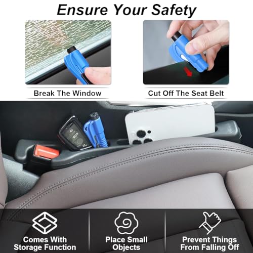 2PCS Car Seat Gap Filler,Anti-Drop Car Seat Crack Organizer,Prevent Items Falling Between Seats - Flexible & Durable for Universal Vehicles,Car Interior Accessories(Black)