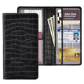 Car Registration and Insurance Holder, Black Vehicle Glove Box Car Organizer with Magnetic Closure for Documents, Cards, License Car Organization, 1 Pack - color: Black