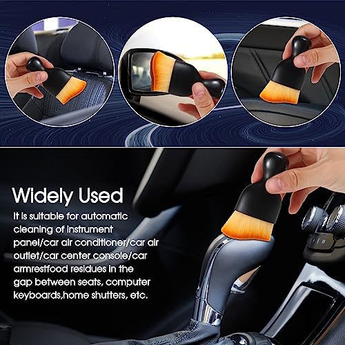 3 PCS Car Interior Detail Dust Brush,Soft Car Interior Detailing Kit Tools,Dash Duster Brush for Auto,Truck,SUV,RV Interior Cleaning