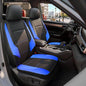 GIANT PANDA Front Car Seat Cover for Hyundai Sonata Elantra Tucson Santa Fe Accent Kona Palisade Genesis Venue Ioniq, Faux Leather Bucket Seat Covers Custom Fit Hyundai (Black+Blue) 2 Pack - color: Blue
