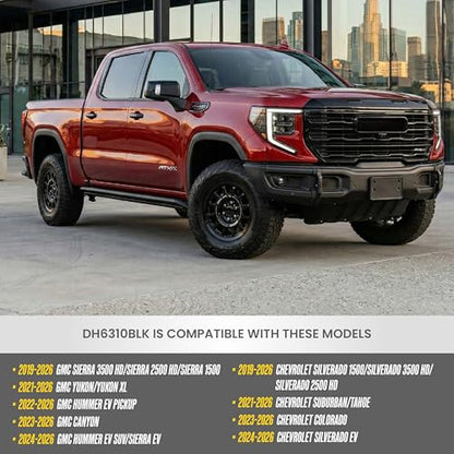 Gloss Black Door Handle Covers for 2019-2026 Chevrolet -( Silverado, Tahoe, Suburban, Colorado, EV ) & 2019-2026 GMC -( Sierra, Yukon, Canyon, Hummer EV ) | Easy No Tools Install | US Patented