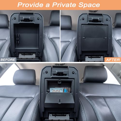 3PCS Center Console Organzier Compatible with Toyota Tacoma 2016-2023 Accessories Tray Hidden Box Divider ABS Material Insert - color: 3PCS