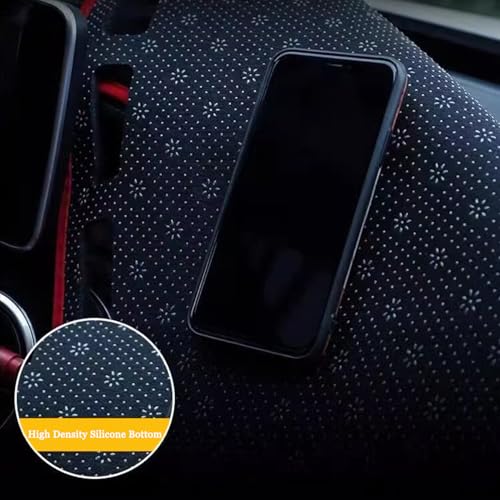 Blazeray Dashboard Cover Dash Cover Mat Pad Carpet Custom Fit for Honda Civic Coupe Sedan/Hatchback 2016 2017 2018 2019 2020 2021 Accessories Anti-Skid Center Console Protector Cover Mat(Black Edge)