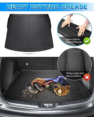 CRV Cargo Liner - Fits for Honda CR-V 2026 2025 2024 2023 (Not for Hybrid), All Weather Trunk Mat for CRV Accessories (Fit Cargo Tray in Lowest Position) Heavy Duty - size: 1)Honda CR-V 2023-2025(Not for Hybrid)