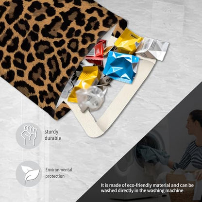 Hanging Car Garbage Bag, Cute Car Trash Can Bag, Automotive Accessories for Women Men Cute Black Brown Leopard - color: Cute Black Brown Leopard