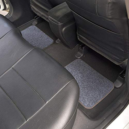 Motor Trend Premium Inter-Lock Backing Carpet Car Floor Mats - Front & Rear, Thick & Durable Auto Protection, Fits Most Cars Truck SUV Coupe Sedan - color: Dark Gray