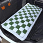 Dog Car Seat Cover for Back Seat, Plaid Backseat Pet Bed Mat, Non-Slip Travel Dog Bed for Backseat Extenders, 24.8" x 54", Green and White - color: Green and White
