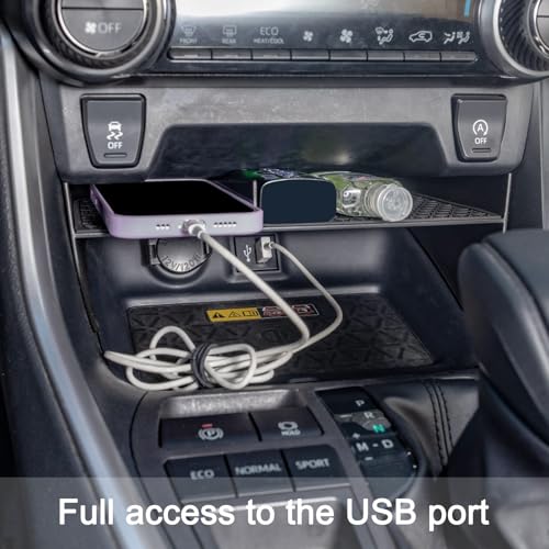 Center Console Organizer Compatible with Toyota RAV4 2019-2025 and 2021-2025 RAV-4 Prime, ABS Material Insert Tray Gear Shift Secondary Storage Box