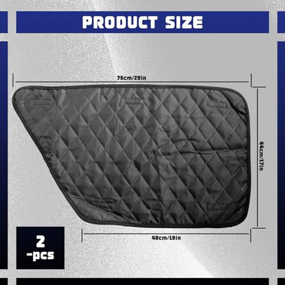 Yitexin 1 Pair Car Door Protector for Dogs, Waterproof & Anti-Slip Pet Car Door Covers, Black Vehicle Dog Car Window Protector Scratch Guard Accessories from Scratching (Oxford & PP)