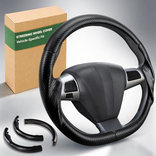 Aimato Customized Steering Wheel Cover for Toyota Corolla Sport 2011-2013, Thin,Anti-Slip,Scratch-Resistant Exclusive Car Accessory for Toyota, Matte Black - color: Matte Black, size: For Corolla 2011-2013