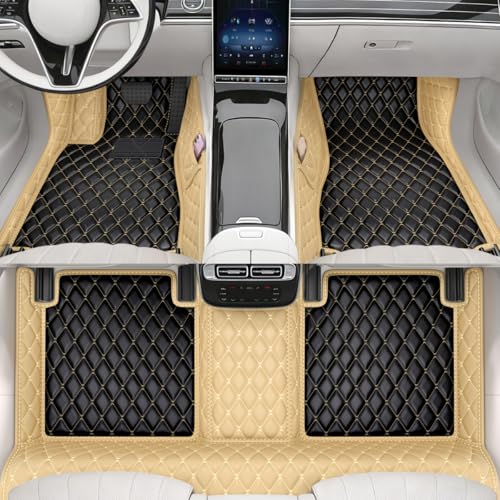 All-Weather car Floor mats, Anti-Slip Leather Floor mats Set, Suitable for 99% of Vehicle Models, Providing Comprehensive Protection for the car Carpet of Your Beloved car. (Mi-) - color: Mi-