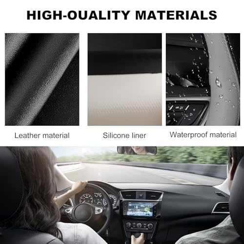 Leather Steering Wheel Cover, 15 Inch Soft Breathable Car Wheel Cover with Anti-Slip Lining, Universal Comfortable Steering Wheel Protector for Most Cars Trucks SUVs (Gray) - color: Gray