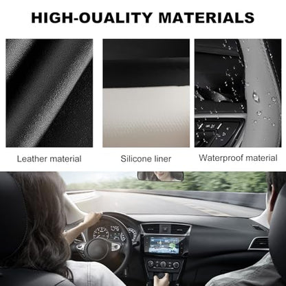 Leather Steering Wheel Cover, 15 Inch Soft Breathable Car Wheel Cover with Anti-Slip Lining, Universal Comfortable Steering Wheel Protector for Most Cars Trucks SUVs (Gray) - color: Gray