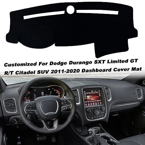 Dash Mat Cover Interior Dashboard Protector pad Compatible with Dodge Durango SXT Limited GT R/T Citadel SUV 2011-2020 Dashboard Cover Pad Carpet Protector