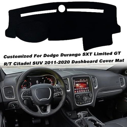 Dash Mat Cover Interior Dashboard Protector pad Compatible with Dodge Durango SXT Limited GT R/T Citadel SUV 2011-2020 Dashboard Cover Pad Carpet Protector