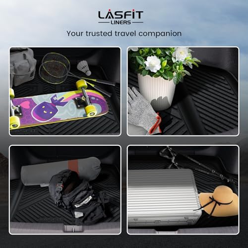 LASFIT Trunk Mat for Honda Accord Seden 2026 2025 2024 2023 2022 2021 2020 2019 2018 (Gasoline & Hybrid), All Weather TPE Custom Fit Accord Trunk Liner Trunk Tray Cargo Liner Accessories, Black