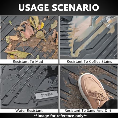 Floor Mats Custom Fit for 2007-2011 Toyota Camry, TPE All-Weather Toyota Camry Floor Mat Front & 2nd Row 3pcs, Anti-Slip Waterproof Odorless Easy Clean - Black - size: Toyota, style: Toyota Camry 07-11