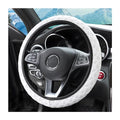 zipelo Elastic Stretch Steering Wheel Cover, Microfiber Breathable Ice Silk, Universal 15 Inch Anti-Slip Car Steering Wheel Protector, Warm in Winter and Cool in Summer, for Men and Women (White) - color: White