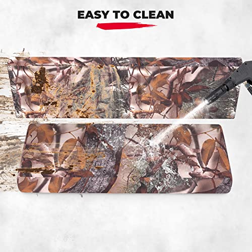 KEMIMOTO Front Bench Seat Cover Compatible with Kawasaki Mule PRO-FXT DXT FX DX 2015-2026 Replace OEM Part KAF080-039 Camo Rear Seat Cover - color: Camouflage