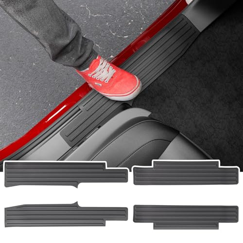 Interior Door Sill Protector Compatible with 2019-2026 Chevy Silverado GMC Sierra 1500 Crew Cab Car Threshold Protector Door Entry Guard Replacement for 2019-2026 Chevy Silverado Accessories - size: Compatible with 19-26 Silverado Sierra 1500(INT)