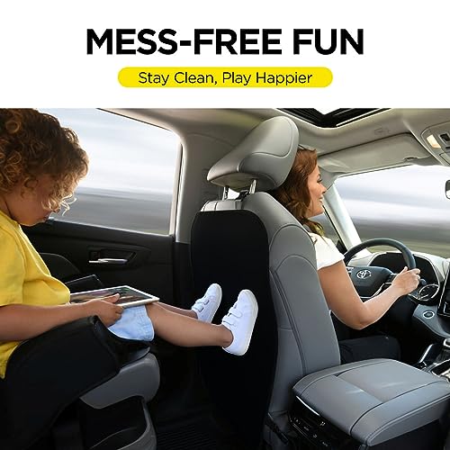 Back Seat Cover for Kids, 2 Pack X-Large Waterproof Kick Mats Backseat Protector, Durable Car Seat Back Protectors for Vehicles to Protect from Dirt, Mud & Scratches, Fits Most SUVs and Vans