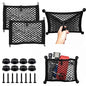 Universal 2 Pack Elastic Small Cargo Net Pocket Organizer Pouch Bag 14.3 x 9.5 inches RV Netting Storage Pocket with 8 Pieces Mounting Screws, Mesh Cargo Net for Car Trunk RV Storage - size: 14.3 x 9.5 inch