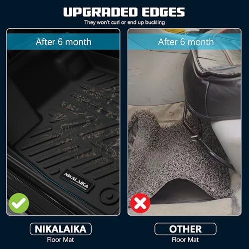 Floor Mats & Trunk Mat for All-New 2024 2025 Chevrolet/Chevy Traverse (8 Seats) with Backrest Mat All Weather Protection TPE Rubber Full Set Floor Liners Automotive Accessories, Black - size: Full Set Mats for 2024-2025 Traverse 8 Seats