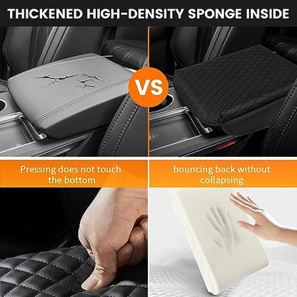 Custom Fit for Center Console Cover Acura MDX 2022 2023 2024 2025 2026 Armrest Cover Center Console Pad Interior Accessories Car Armrest Seat Box Cover Protector Black - size: Acura MDX 2022-2025 2026