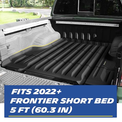 MICHELIN Truck Bed Mat for 2022-2026 Nissan Frontier 5 FT / 60.3" Only (Not Fit Drop-in Bed Liners), All-Weather Truck Bed Liner, Custom Fit, Durable TPE Bedliner, Non-Slip - size: 3) Frontier | 22-26 | 5 FT