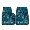 Coverking Universal Car Floor Mats Set of 2 (Front Driver and Passenger) Kryptek Pontus Camo - All-Weather Protection for Mud, Dirt, Rain, Spills, Non-Slip Backing, Fits Cars Trucks SUVs Jeeps - style: Kryptek Pontus