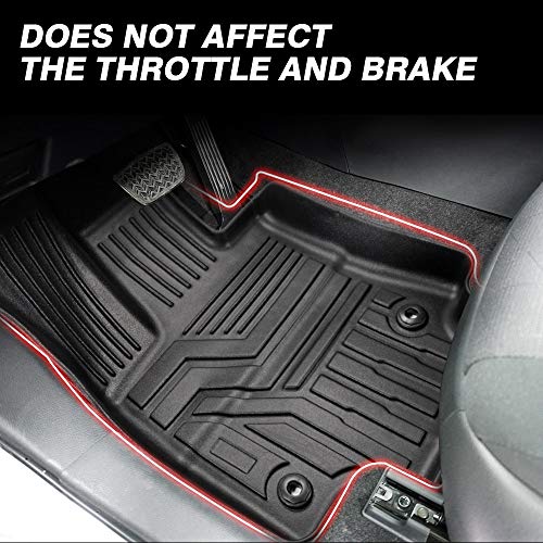 Floor Mats for 2019-2024 2025 Toyota RAV4 Accessories All Weather Floor Liner 3D TPO 1st & 2nd Row Floor Mat Heavy-Duty Floor Liners(FIT All Models) - size: 14)Toyota RAV4｜19-25｜1st & 2nd Row