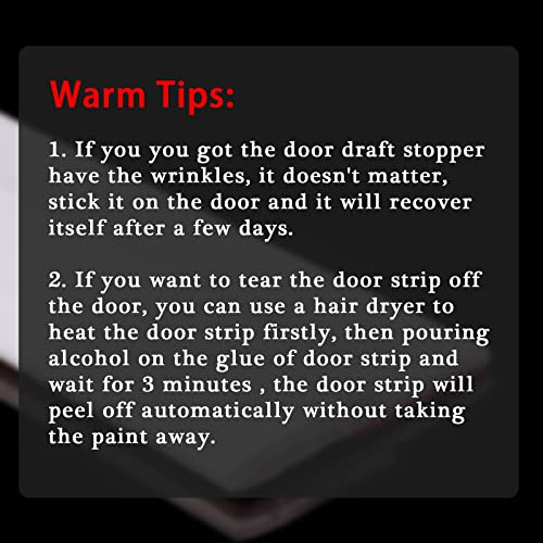 [New Upgrade] Huge Gap Door Draft Stopper, 3.4" W Widened Door Sweep Seal Gap Up to 1.8" for Interior & Exterior Doors - Keeping Draft, Noise, Dust and Unwanted Animals Out,3.4" W x 39" L,Black - size: Black