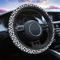 Swono Steering Wheel Covers Cute Ghosts, Halloweeen Funny Dancing Ghosts Non Slip Neoprene Car Wrap Cover Comfort Grip Stretch-On Automotive Steering Wheel Protector 15 Inch - color: Cute Ghosts