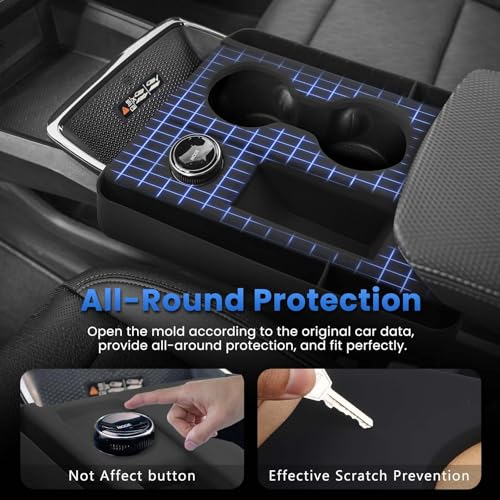 Autorder Silicone Center Console Organizer for 2025-2026 Chevy Chevrolet Equinox Accessories Anti Scratch Protective Pad Cover Storage Box Silicone Shift Panel Trim Cover(Not for Equinox EV)