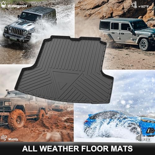 Trunk Mat Compatible with 2019-2026 Nissan Altima Cargo Liner TPE Waterproof Cargo Mat Replacement for 2021 2022 2023 2024 2025 2026 Altima Accessories - style: 9) for Nissan Altima 2019-2025 Cargo Liner