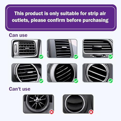 20PCS Car Vent Outlet Trim, Bendable Air Conditioner Vent Decoration Strip, Universal Auto Air Oulet Strips, for Most Vehicles (Purple)