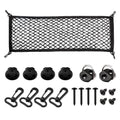 Cargo Net for SUV Trunk Net Organizer 35.4 x 11.8 inches, Elastic Heavy Duty Storage Mesh Net with Hooks Double-Layer Car Rear Cargo Net for Sedan, Vehicle
