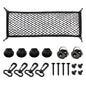 Cargo Net for SUV Trunk Net Organizer 35.4 x 11.8 inches, Elastic Heavy Duty Storage Mesh Net with Hooks Double-Layer Car Rear Cargo Net for Sedan, Vehicle