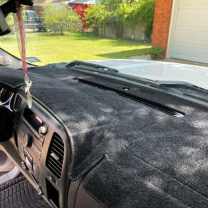 Dashboard Cover Dash Mat Compatible with 2019-2022 Chevy Chevrolet Silverado/GMC Sierra 1500 2500HD 3500HD (Black) - color: 2019-2022