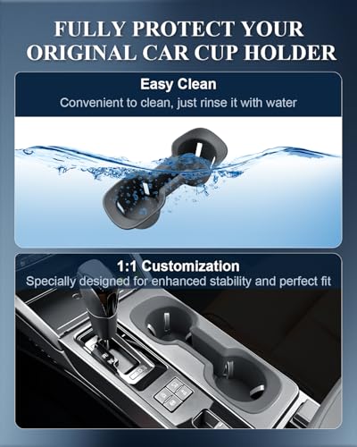 BIBIBO for New 2026 Subaru Outback Cup Holder 2026 Subaru Outback(Premium,Limited,Touring,Wilderness,Limited XT,Touring XT) Silicone Cup Holder Insert Organizer - color: Cup Holder