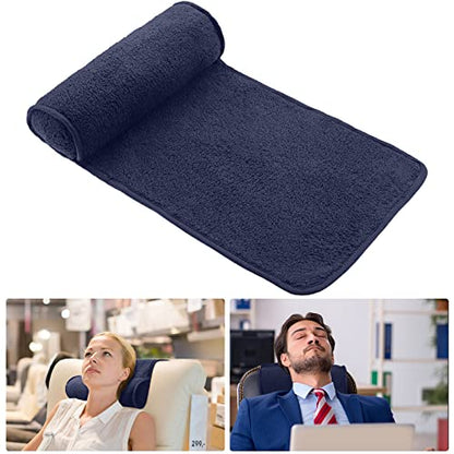 Weysat Recliner Pillow Neck Head Support Roll Non Slip Fleece Adjustable Neck Chair Headrest Cushion for Travel Home Office Recliner Couch Sofa Armchair Support and Pain Relief(Dark Blue) - color: Dark Blue
