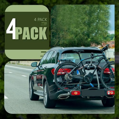 4 PCS Bike Rack Straps Bike Wheel Straps, Adjustable Bike Straps for Rack with Durability Hook Bike Car Rack Accessories, Keep The Bicycle Wheel from Spinning for Transportation and Storage