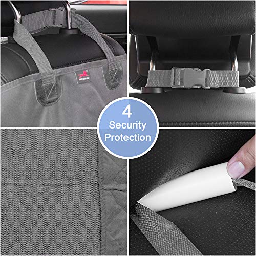 HONEST OUTFITTERS Dog Car Seat Covers, Pet Front Cover for Cars, Trucks, and Suv's - Waterproof & Nonslip Dog Seat Cover(Gray) - color: Grey