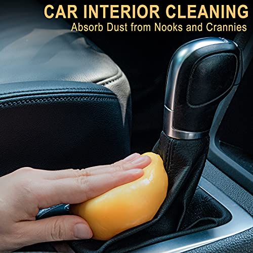 TICARVE Car Cleaning Gel Car Detailing Putty Car Cleaning Putty Gel Auto Detailing Tools Car Interior Cleaner Car Cleaning Kits Cleaning Slime Keyboard Cleaner Yellow - color: Yellow