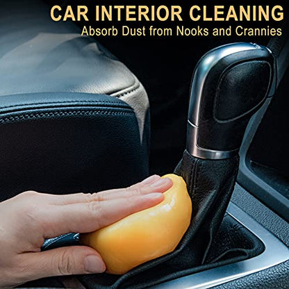 TICARVE Car Cleaning Gel Car Detailing Putty Car Cleaning Putty Gel Auto Detailing Tools Car Interior Cleaner Car Cleaning Kits Cleaning Slime Keyboard Cleaner Yellow - color: Yellow
