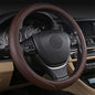 Car Steering Wheel Cover with Durable PU Leather, Universal 15 inch Fit for Car Truck SUV, Breathable Anti Slip Auto Steering Wheel Covers for Men and Women