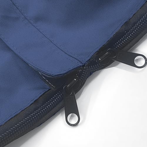 SavvyCraft Waterproof Boat Steering Wheel Covers, Heavy Duty Solution-Dyed 600D Fade-Resistant UV Protection Sailboat Yacht Marine Steering Wheel Protector Case, Vecro and Zipper Closure Navy 26"